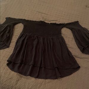 Mossimo Supply Co. Black Off-Shoulder Blouse